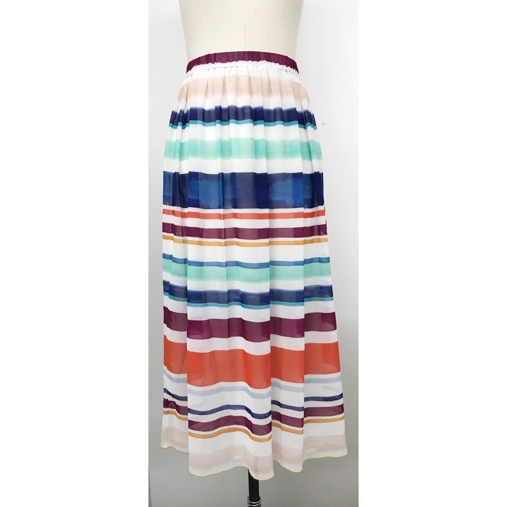 Tommy Hilfiger Chiffon Stripe Skirt